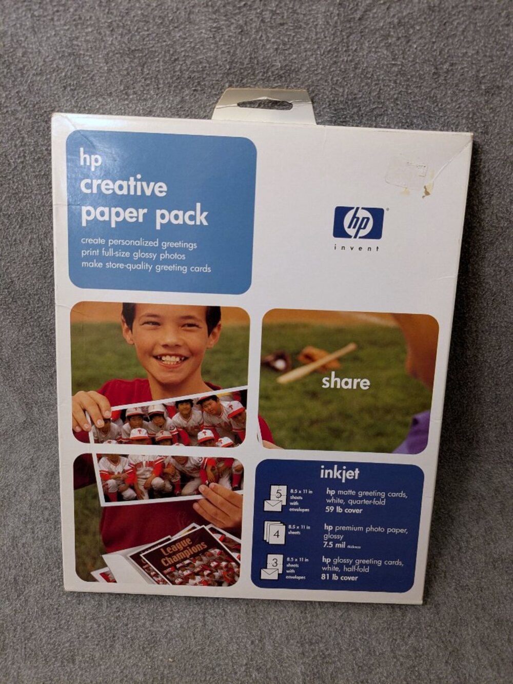 New!  HP Creative Paper Pack